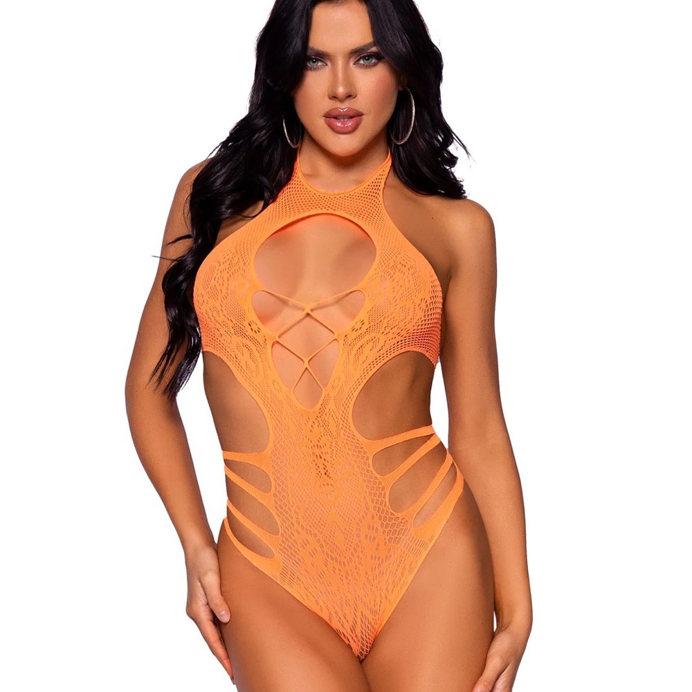 Orange bodysuit